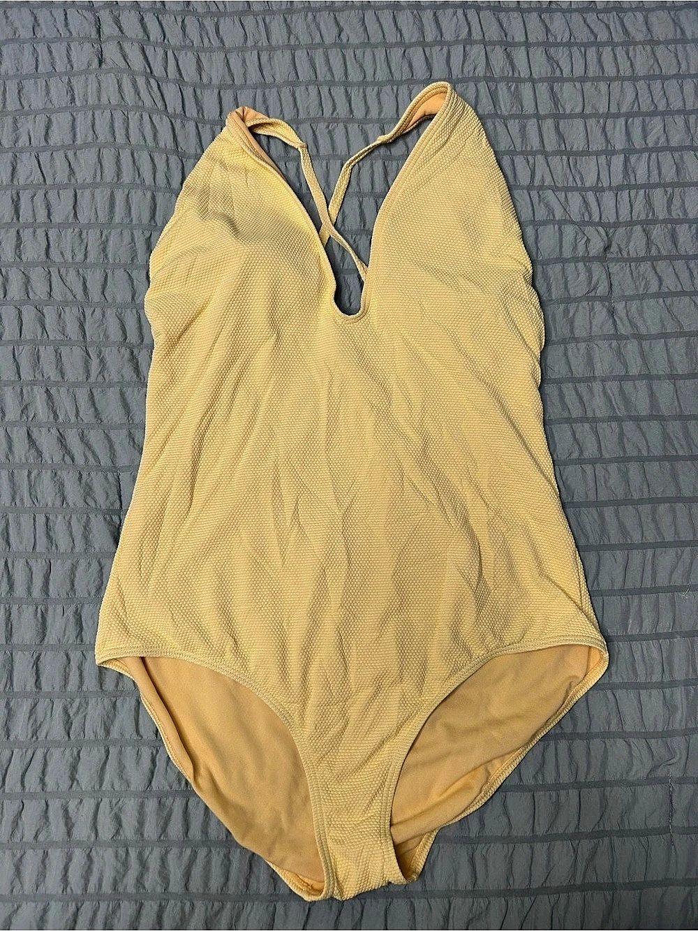 Emerald Bay One-Piece Swimsuit in Yellow Size 10 Like New